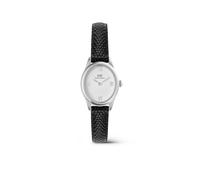 Daniel Wellington Women’s Ophelia Mini 22 x 25.5 mm Silver Dial Leather Strap Watch DW00100887 | Acotis - Mineral Glass / Leather / Stainless Steel