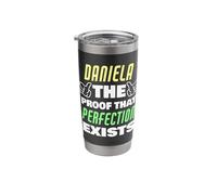 Daniela The Proof that Perfection Exists Funny Daniela Name Stainless Steel Insulated Tumbler