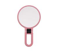 Danielle Creations 10x Soft Touch Folding Hand Mirror, Blush Pink