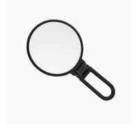 Danielle Creations 3 in 1 Soft Touch Handheld Folding Beauty Dual Sided x10 Mag Mirror in Black