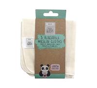 Danielle Creations 3 x Eco Friendly Cream Reusable Muslin Cloths