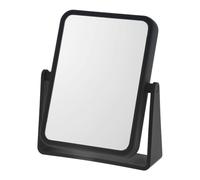 Danielle Creations 6.75-Inch Magnifying Vanity Makeup Mirror Rectangular Soft Touch Finish with 7X Magnification and 360 Swivel Black