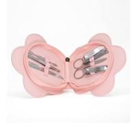 Danielle Creations 7Pc Pink Flower Manicure Set Pink