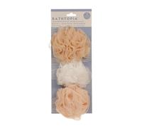 Danielle Creations Bathtopia Exfoliating Bath Poufs Set 3Pk Danielle Creations Multicolor