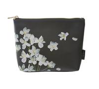 Danielle Creations Black Floral Midnight Breeze Small Beauty Cosmetic Make Up Bag Black