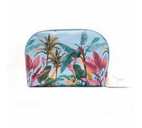 Danielle Creations Botanical Palm Blue Oyster Cosmetic Make Up Bag Multi L