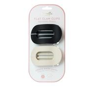 Danielle Creations Claw Hair Clips Neutral Set - Hair Styling Universal Accessory (Flat Claw Clips)