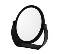 Danielle Creations Double-Sided Makeup Mirror, 1X / 7X Magnifying Freestanding Tabletop Mirror - 19cm Oval, Black…