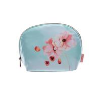 Danielle Creations Floral Awakening Large Oval Cosmetic Make Up Bag In Light Blue Light Blue