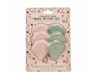 Danielle Creations Floral Make Up Powder Puffs 6Pcs Multi