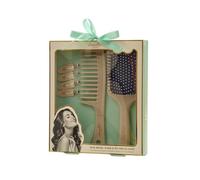Danielle Creations Hair Brush, Comb & No Crease Clips Hair Accessory Set, Trio Set for Styling & Detangling Hair