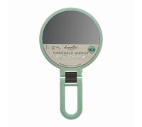 Danielle Creations Handheld Folding Beauty Mirror Dual Sided In Teal Teal One Size
