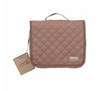 Danielle Creations Hanging Quilted Cosmetic Toiletry Travel Bag In Brown Brown One Size