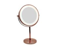 Danielle Creations LED Halo Light Dressing Table Vanity Double Sided Mirror, Rose Gold