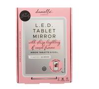 Danielle Creations LED Tablet Mirror Strip Lighting & Easel Frame in Silver