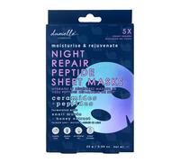 Danielle Creations Night Repair Peptide Sheet Masks 5 Pack Gift Set in Silver | Size: 5pk Danielle Creations Silver 5pk