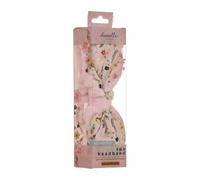 Danielle Creations Reversible Pink Floral Fluffy Spa Headband In Baby Pink Baby Pink