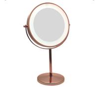 Danielle Creations Rose Gold Halo Light Mirror 5x Magnification 1 Set