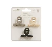 Danielle Creations Set of 3 Small Claw Hair Clips - Hair Styling Universal Gift Set