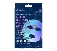 Danielle Creations Night Repair Peptide Sheet Masks 5 Pack Gift Set in Silver | Size: 5pk Danielle Creations Silver 5pk