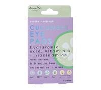 Danielle Creations Soothe and Refresh Cucumber Eye Treatment Mask Pads with Hyaluronic Acid, Vitamin C & Niacinamide For All Skin Types