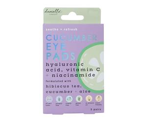 Danielle Creations Soothe and Refresh Cucumber Eye Treatment Mask Pads with Hyaluronic Acid, Vitamin C & Niacinamide For All Skin Types