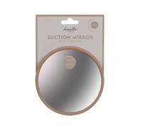 Danielle Creations Suction Round Make Up Mirror In Taupe Taupe One Size