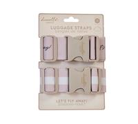 Danielle Creations Suitcase Luggage Straps Set Mauve Danielle Creations Mauve