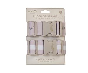 Danielle Creations Universal Travel Luggage Safety Straps Set of 2 Adjustable