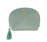 Danielle Creations Velvet Summer Bee Small Sage Cosmetic Make Up Bag Sage