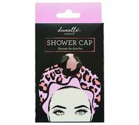 Danielle Creations Waterproof Pink Leopard Double Layer Hair Shower Cap