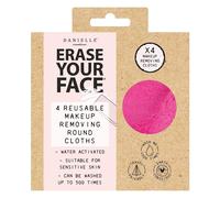 Danielle Creations Women's Erase Your Face 4 Reuseable Make Up Removing Round Cloths Danielle Creations Multicolor