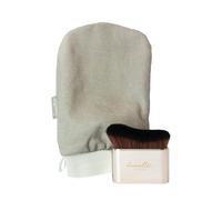 Danielle Creations Women's Glow Tanning Kit Exfoliating Glove & Body Brush Combo