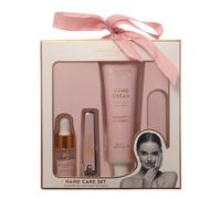 Danielle Creations Hand Care Gift Set - Includes Hand Cream, Cuticle Oil, Nail Clippers, Nail File - Pink Themed Self-Care Kit