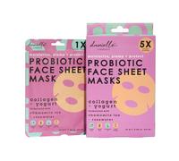 Danielle Creations Women's Probiotic Collagen Face Sheet Mask 5pcs