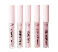 Danielle Creations Women's Shiny Lip Gloss Set Soft Nude Light Pink Dazzle Shades 5pcs