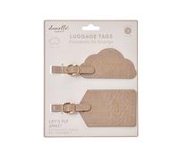 Danielle Creations Women's Travel Taupe Luggage Tags Danielle Creations Taupe