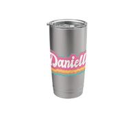 Danielle First Name Girl Vintage 70s 80s Personalized Stainless Steel Insulated Tumbler