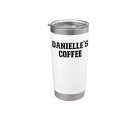 Danielle's Coffee Danielle Name Personalized Black Lettering Stainless Steel Insulated Tumbler