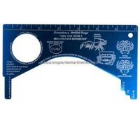 Danielson 200CRGA Crab Gauge Anodized Aluminum, Blue, One Size