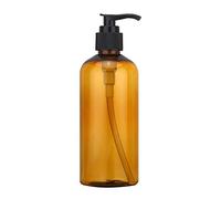Danigrefinb Empty Refill Refillable Bottle Dispenser Container 100/200/300ml Lotion Shower Gel Empty Refill Pump Bottle Soap Holder Dispenser(Brown 300ml)