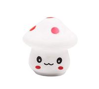 Danigrefinb Home Decorative Lamp Colorful Lighting Mini Mushroom LED Night Light Home Stairs Bedside Lamp Gift - White