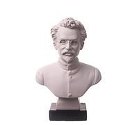 danila-souvenirs Soviet Russian USSR Communist Leon Trotsky Marble Bust Statue Sculpture 16 cm