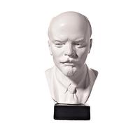 Soviet Russian USSR Leader Vladimir Lenin Marble Bust Statue Sculpture 13 cm white
