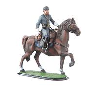 danila-souvenirs Tin Soldier USA Civil war Confederates General Stonewall Jackson on his Horse Hand Painted Metal Sculpture Miniature Figurine 54mm #5.55