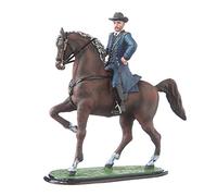 danila-souvenirs Tin Soldier USA Civil war Northerners General Ulysses Grant on his Horse Hand Painted Metal Sculpture Miniature Figurine 54mm #CW01a
