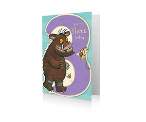 Danilo Cards Age 3 Birthday Card, 3rd Birthday Card Gruffalo, 17.8 x 12.7 x 5.1 centimetres