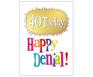 Danilo Cards Age 40 Birthday Card, Card for 40th Birthday, 17.2 x 12.4 x 0.2 cm
