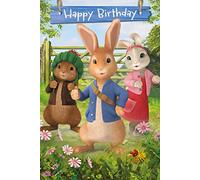 Danilo Cards Happy Birthday Card, Peter Rabbit Birthday Card, Birthday Card Peter Rabbit, Happy Birthday Card, Multi, 9 X 6