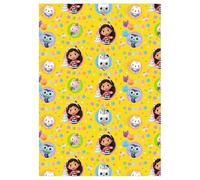 Danilo Gabby's Dollhouse Gift Wrap, 2 Sheets 2 Tags, Gift Wrap for Presents, Officially Licensed Wrapping Paper